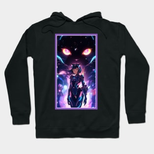 Anime Cute Cat Girl | Sci-Fi Manga Girl Anime Art Hoodie